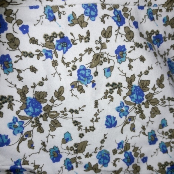 Blue Floral Print Men's White Boxer Briefs O/S - Picture 5 of 5